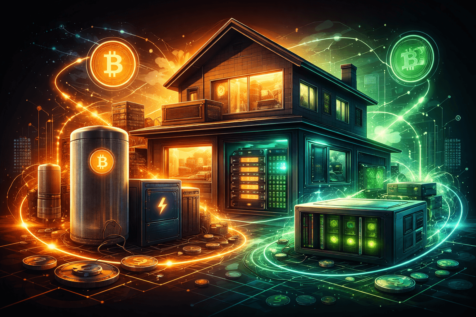 From Boiler to Brain: How Home Mining, Lightning Nodes, Chia Farming & Local AI Turn Houses Into Decentralized Nodes