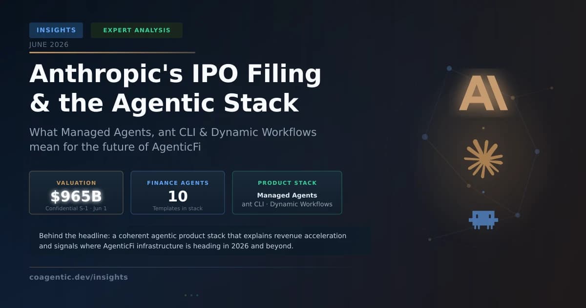 Anthropic's IPO Filing, Ant CLI, and Dynamic Workflows: What the Agentic Stack Means for Finance