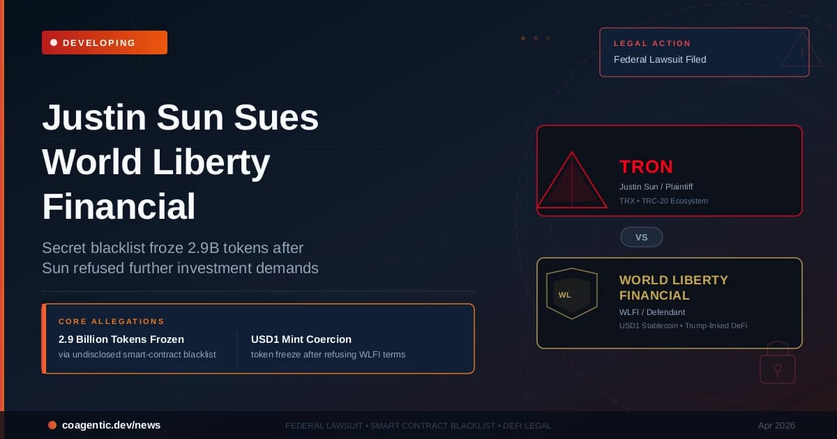 Justin Sun Sues WLFI for Fraud — Then Forbes Went After Eric Trump’s Bitcoin Company