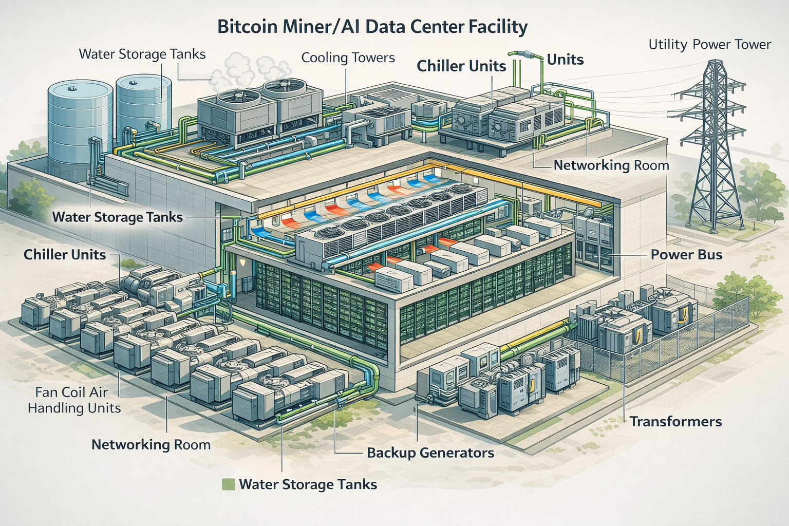 Bitcoin Miner AI Data Center